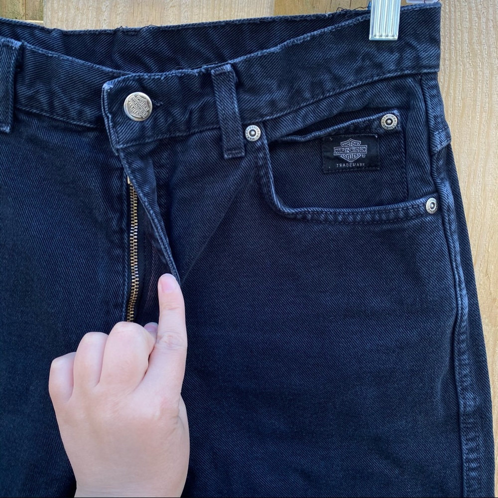 Vintage Harley Davidson jeans black classic 10 - Picture 4 of 10